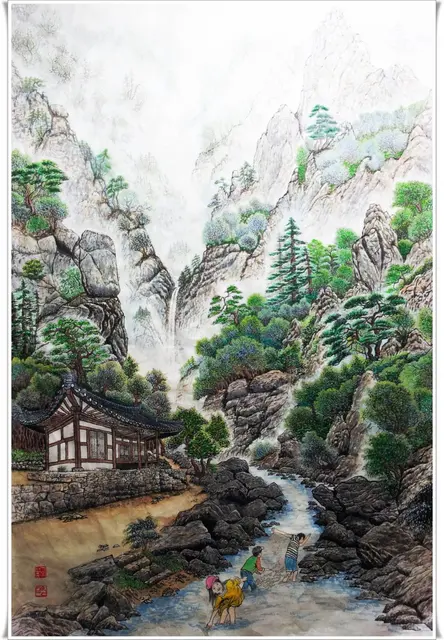 무제 34 — 한국화 작품